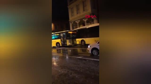 Sarıyer'de İETT otobüslerinin karıştığı kazada 4 kişi yaralandı
