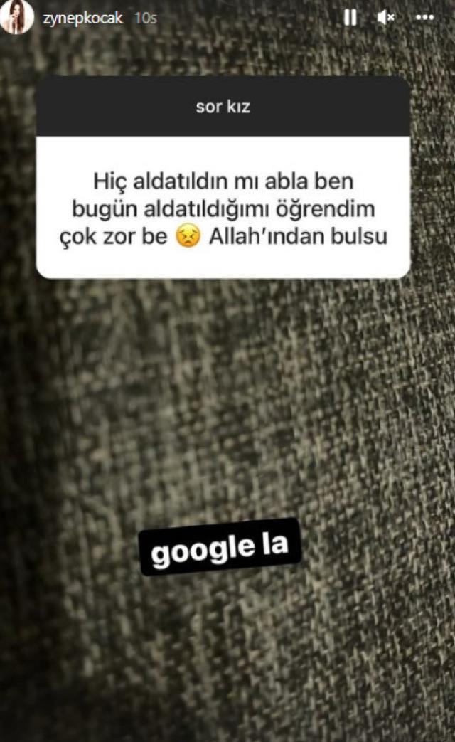 Oğuzhan Koç'un eski sevgilisi Zeynep Koçak'tan 'Hiç aldatıldın mı?'  soruya cevap: Google'a bak