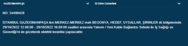 İstanbullular dikkat!  Bu 7 ilçede elektrik sınavları yaşanacak