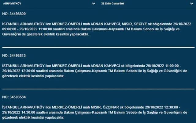 İstanbullular dikkat!  Bu 7 ilçede elektrik sınavları yaşanacak