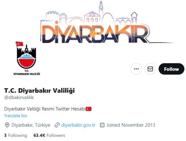 Diyarbakır Valiliği ilanları takip sayfası!  Diyarbakır Valiliği Twitter ve sosyal medya hesapları duyuruları!