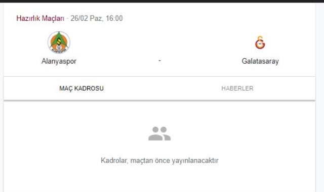 Galatasaray hazırlık maçları ne zaman?