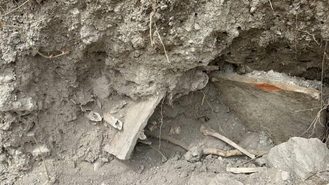 İznik'te Bizans metinleri ait mezar ve insan kemikleri bulundu