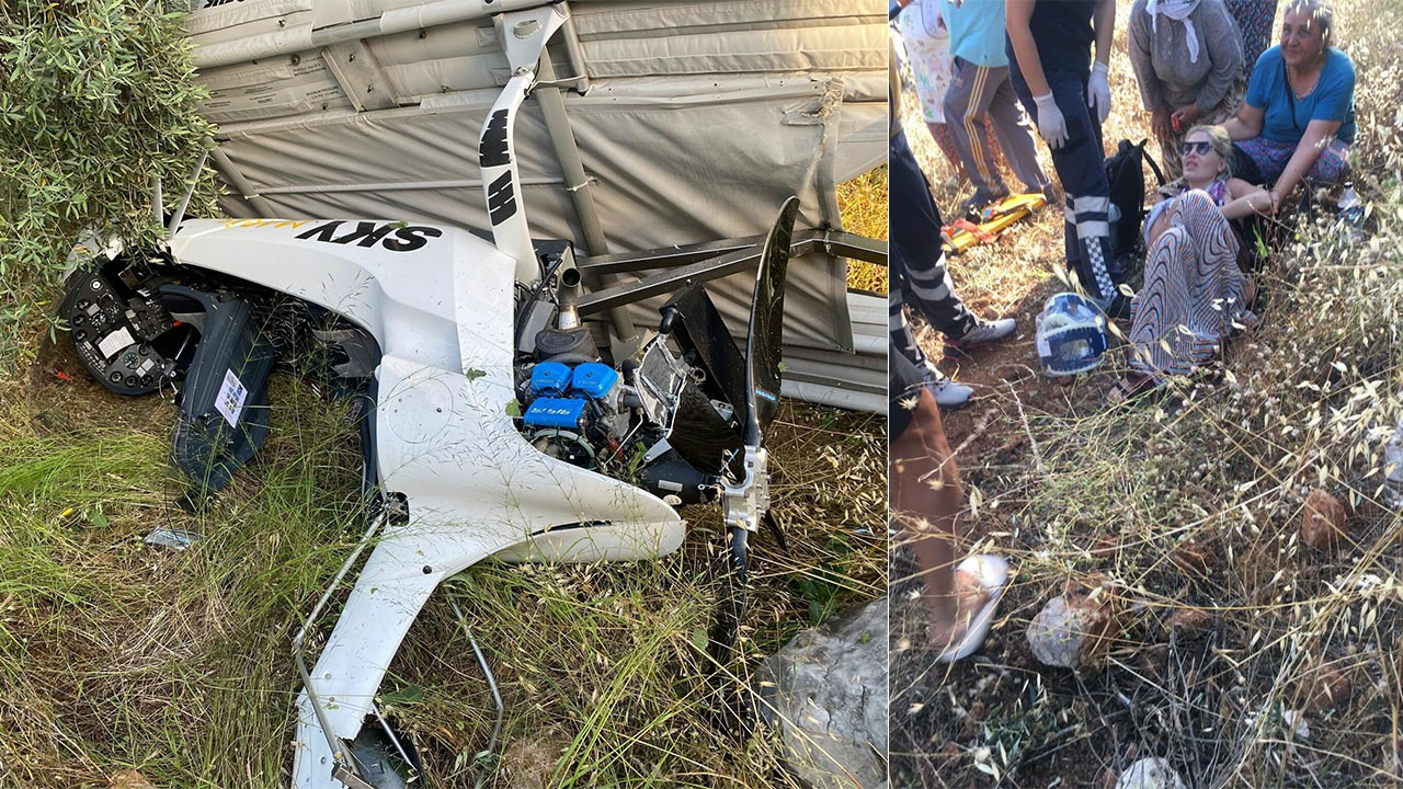 Muğla'da cayrokopter kazası: Melis Sandal yaralandı